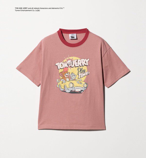UNITED ARROWS green label relaxing「【別注】＜URBAMENT＞TOM and JERRY リンガーTシャツ / キッズ 140cmー150cm」|Tシャツ・カットソー|RED