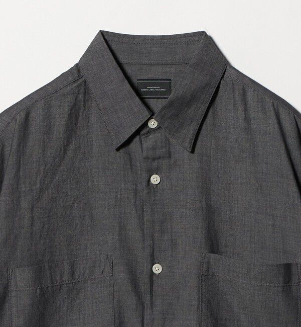 UNITED ARROWS green label relaxing「2.25オンス デニム レギュラーカラー 半袖 シャツ」|シャツ・ブラウス|