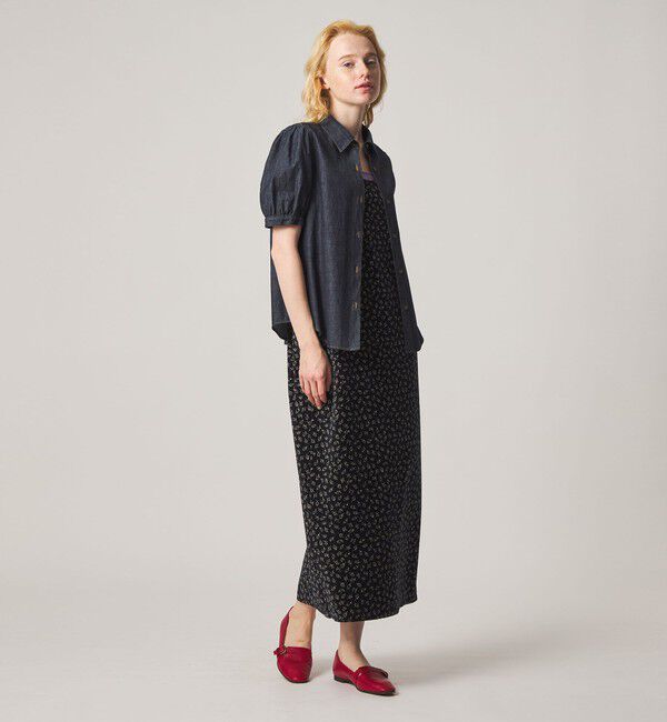 STEVEN ALAN「＜Steven Alan＞フラワー ベロア ワンピース」|ワンピース|