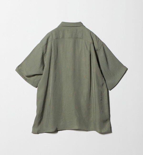 NICE WEATHER「＜NICE WEATHER＞サテン ショートスリーブシャツ」|シャツ・ブラウス|