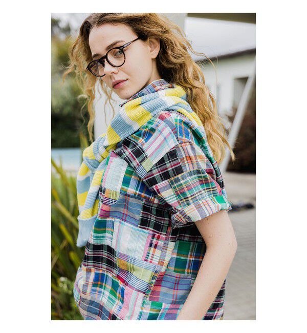 BEAMS PLUS「B.D. Pullover Classic-fit Patchwork Madras Multi」|シャツ・ブラウス|