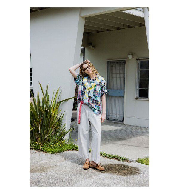 BEAMS PLUS「B.D. Pullover Classic-fit Patchwork Madras Multi」|シャツ・ブラウス|
