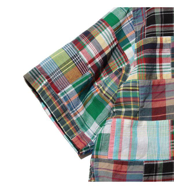 BEAMS PLUS「B.D. Pullover Classic-fit Patchwork Madras Multi」|シャツ・ブラウス|