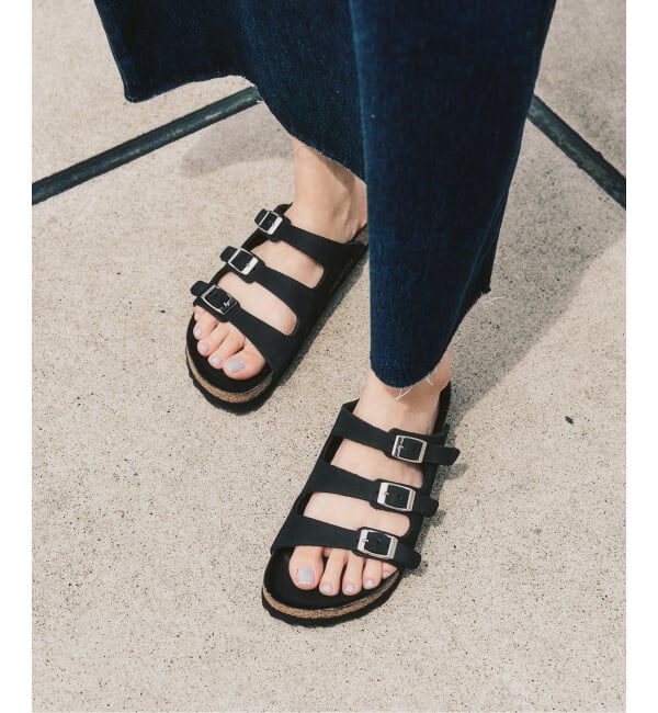 SLOBE IENA「BIRKENSTOCK/ビルケンシュトック SLOBE別注 Florida FR LENB Black 1032569」|サンダル|