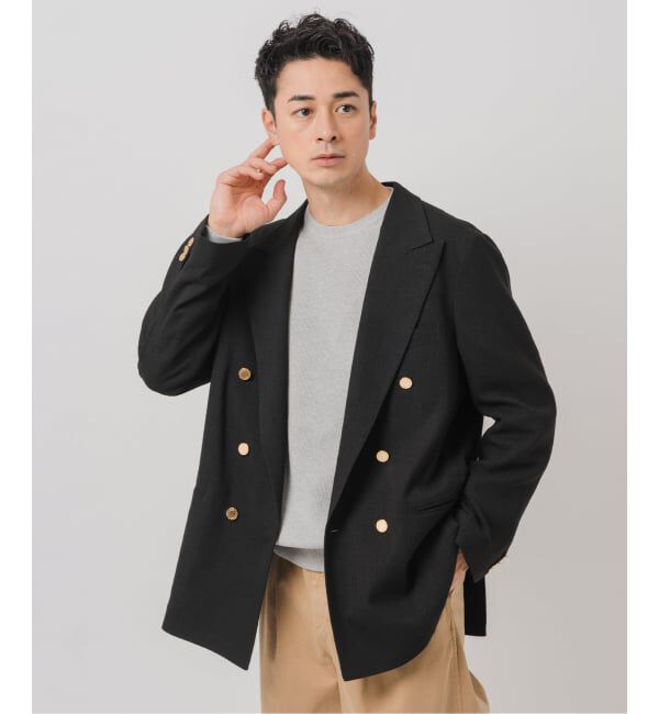 EDIFICE「COUTURE D&rsquo;ADAM (クチュール ド アダム) ダブル ジャケット Summer Tweed」|テーラードジャケット|