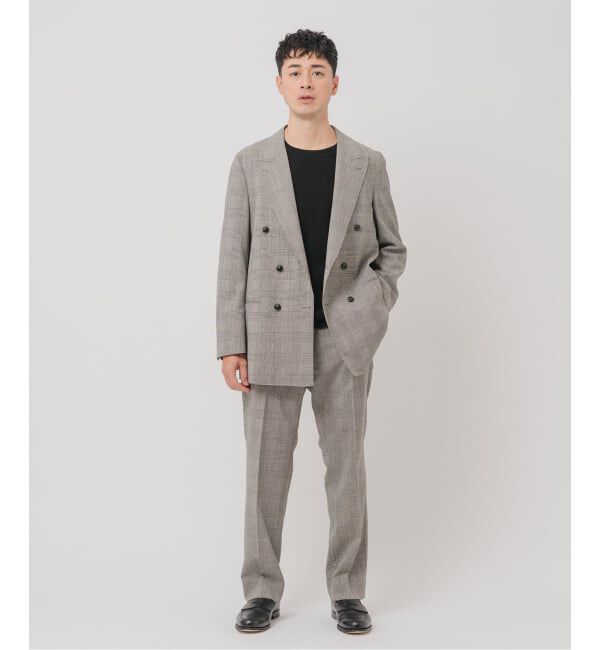 EDIFICE「COUTURE D&rsquo;ADAM (クチュール ド アダム) 別注 Officer's Trousers Glencheck」|スラックス|