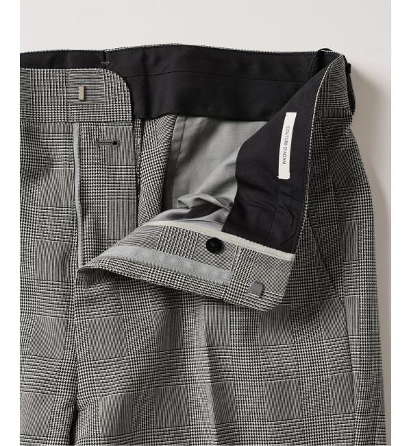 EDIFICE「COUTURE D&rsquo;ADAM (クチュール ド アダム) 別注 Officer's Trousers Glencheck」|スラックス|