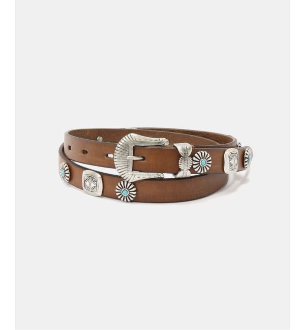 NOBLE「PUNTOVITA/プントヴィータ CONCHO BELT(キャメル)」|ベルト|