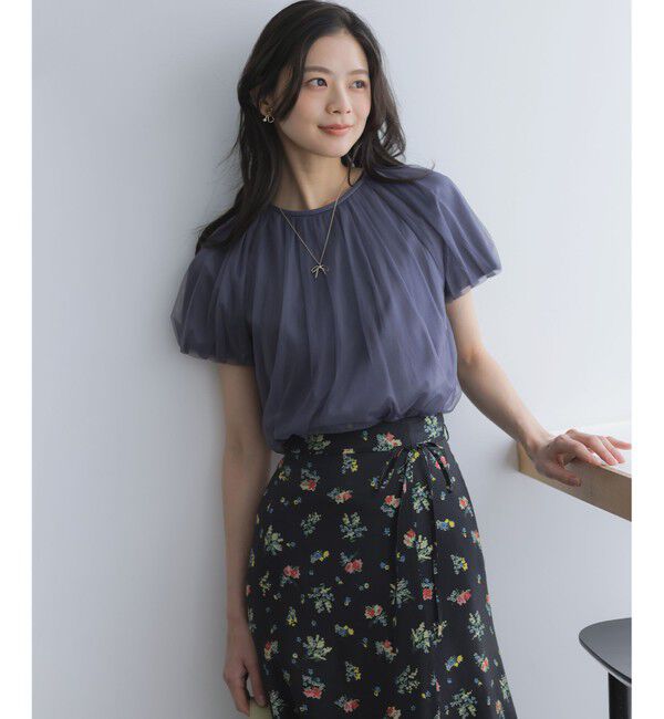 組曲「コットンポンチ チュールレイヤード カットソー」|Tシャツ・カットソー|