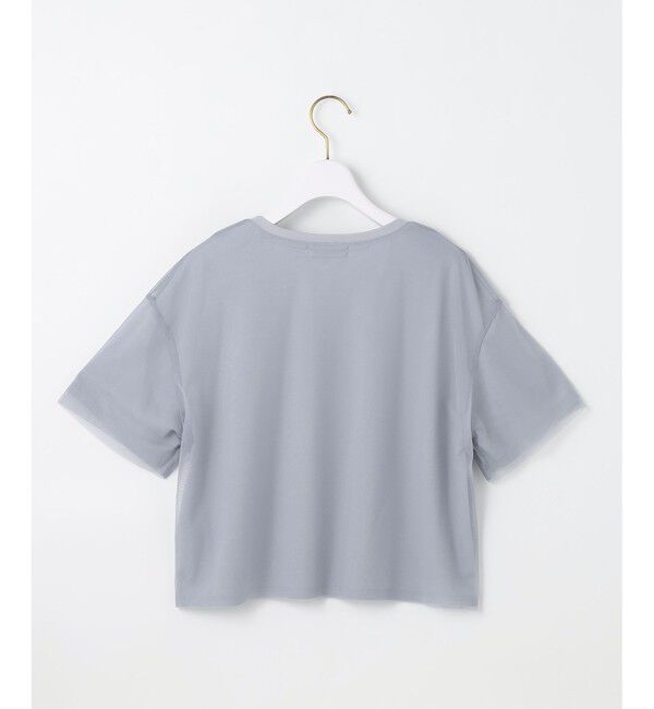 ANY SIS「【洗える】シアーチュールロゴ Tシャツ」|Tシャツ・カットソー|