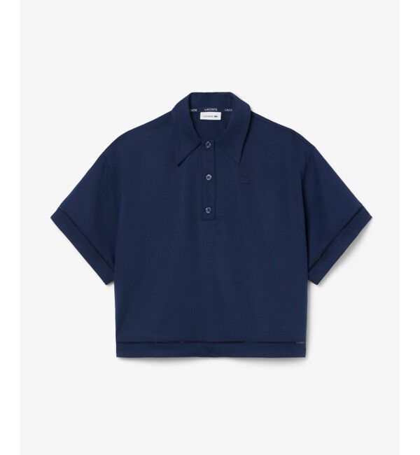 LACOSTE「リヨセル&times;リネンブレンドツイルポロシャツ」|シャツ・ブラウス|