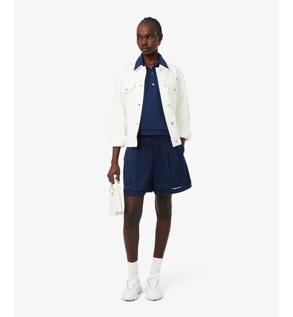 LACOSTE「リヨセル&times;リネンブレンドツイルポロシャツ」|シャツ・ブラウス|