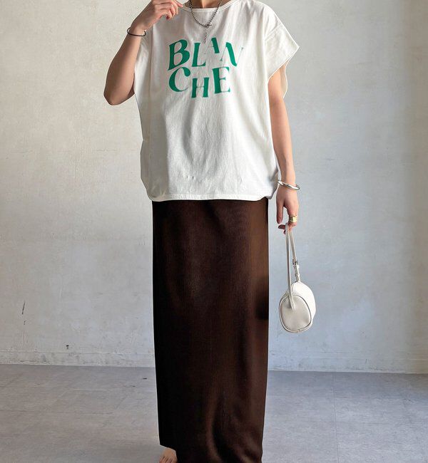  「【WEB限定】BLANCHEタックスリーブTEE」|Tシャツ・カットソー|
