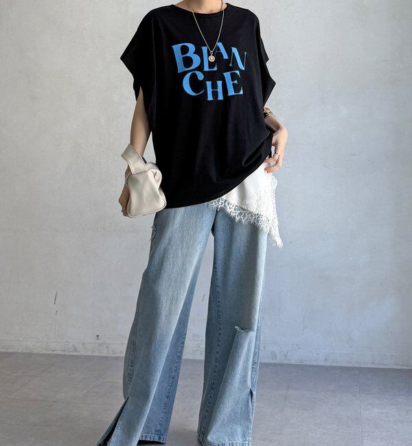 「【WEB限定】BLANCHEタックスリーブTEE」|Tシャツ・カットソー|