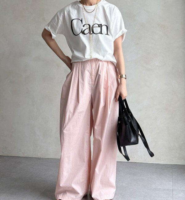  「【WEB限定】CaenクルーネックロゴTEE」|Tシャツ・カットソー|
