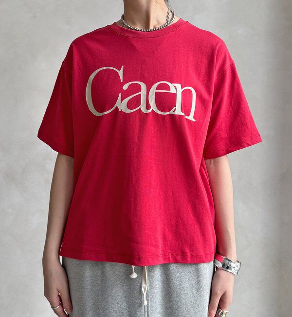  「【WEB限定】CaenクルーネックロゴTEE」|Tシャツ・カットソー|