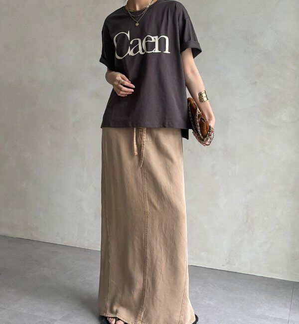  「【WEB限定】CaenクルーネックロゴTEE」|Tシャツ・カットソー|