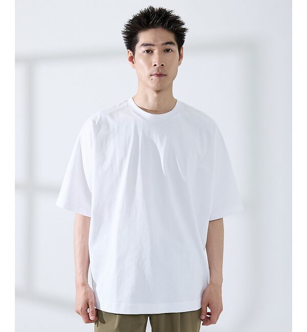 ABAHOUSE「ヘビーウェイト ドルマンバレル Tシャツ」|Tシャツ・カットソー|ホワイト