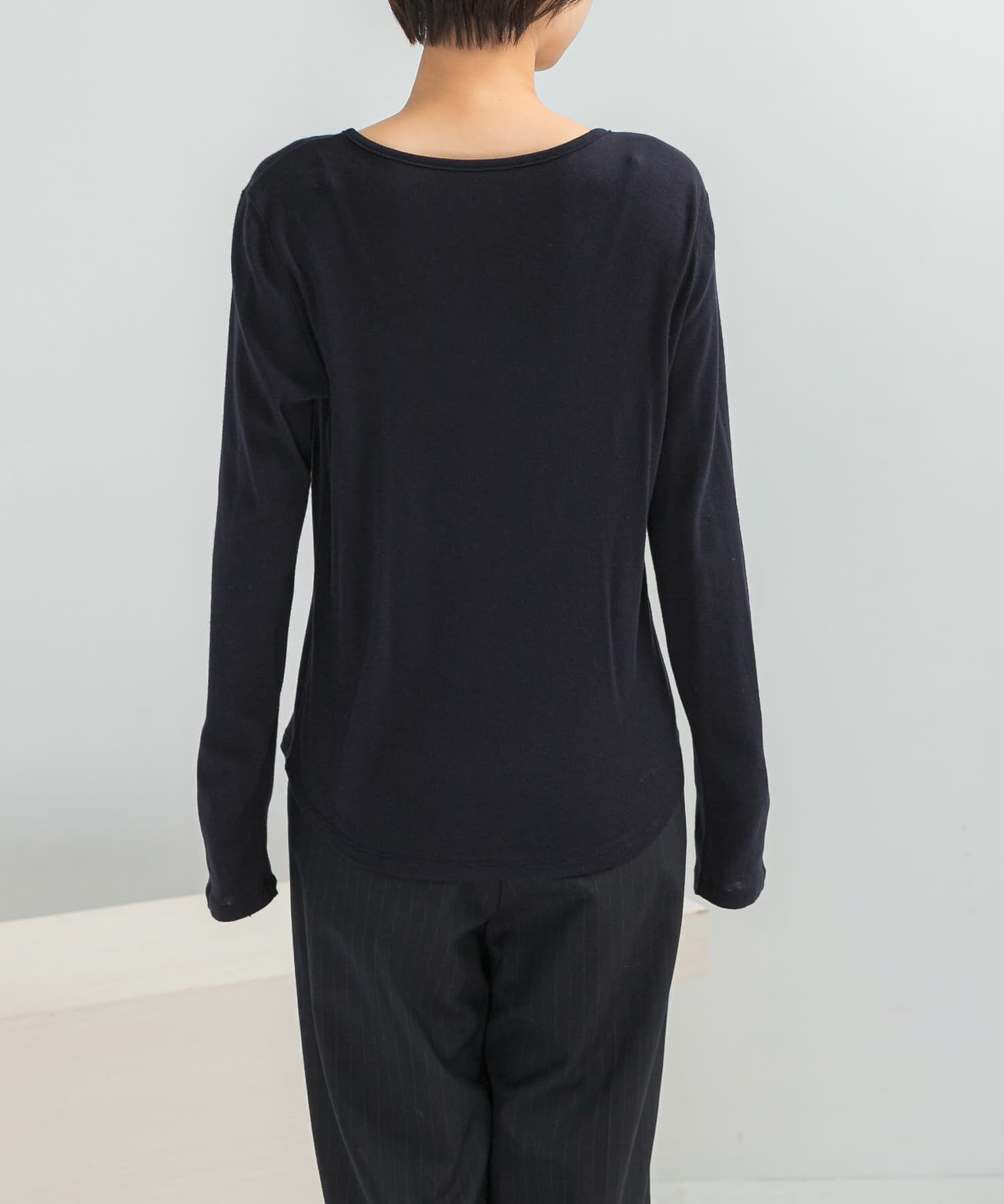 URBAN RESEARCH ROSSO「コットンカシミヤクルーネックカットソー」|Tシャツ・カットソー|