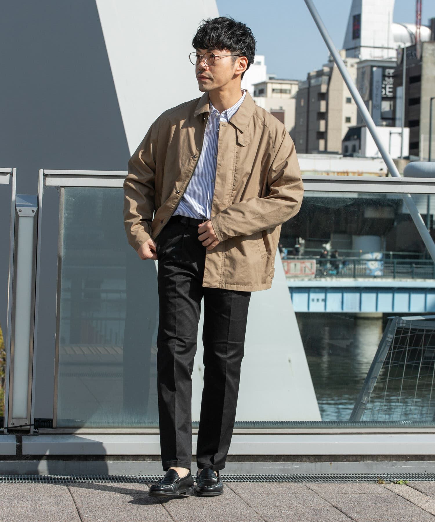 URBAN RESEARCH ROSSO「『撥水』タイプライターブルゾン」|ブルゾン・スタジャン|
