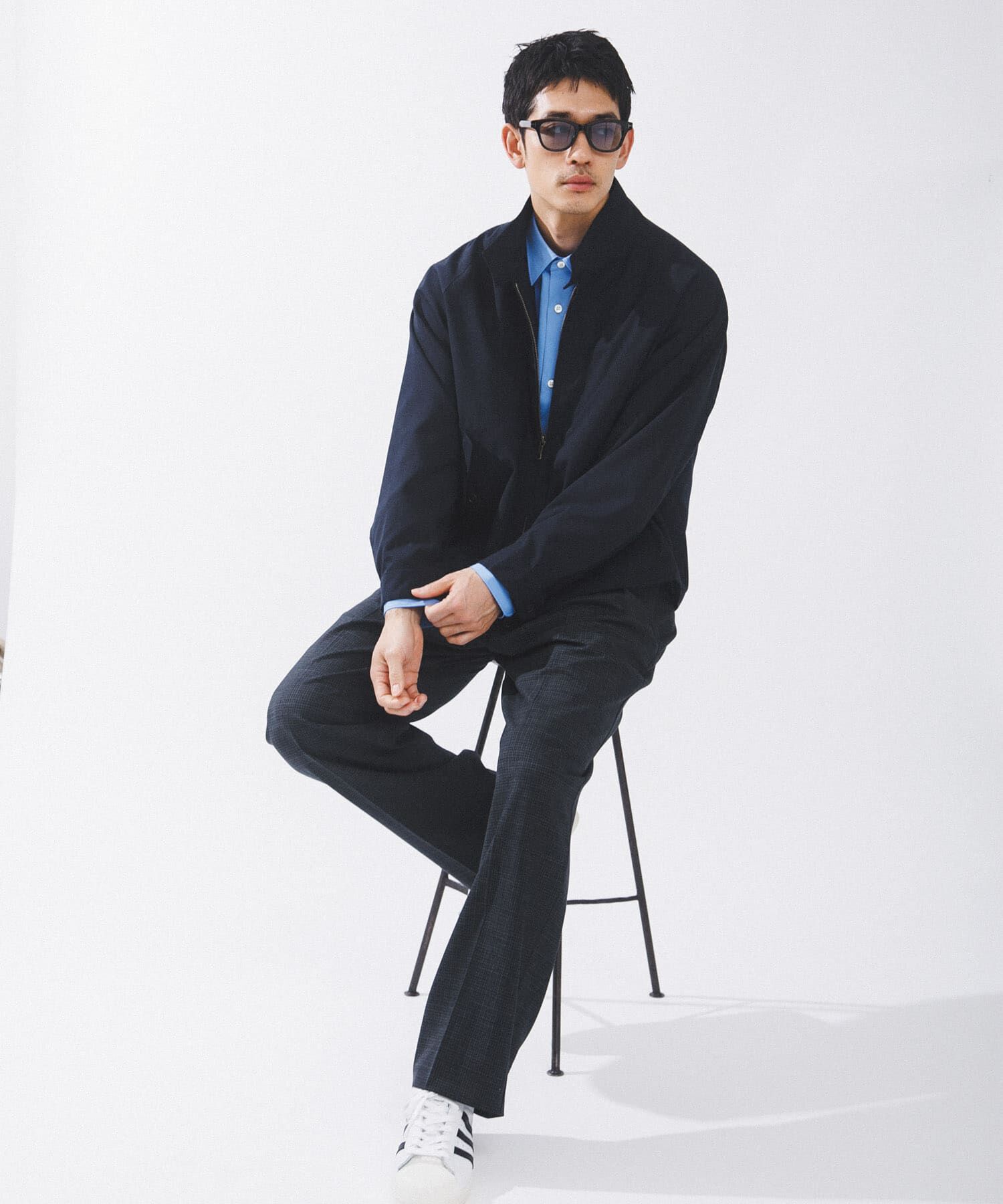 URBAN RESEARCH「BROOKS BROTHERS　EXCLUSIVE T/W ZIP JACKET」|ノーカラーコート|