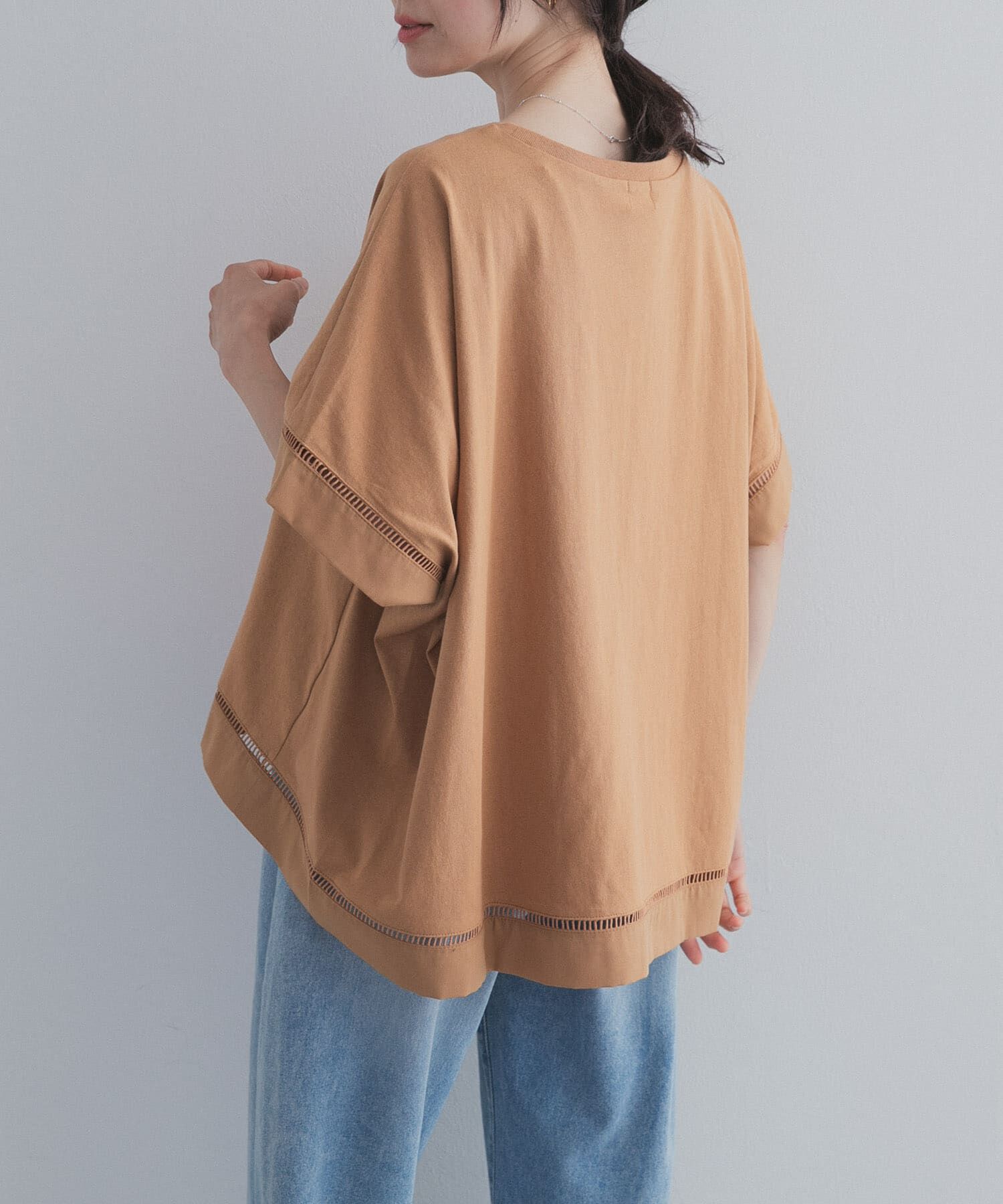 URBAN RESEARCH DOORS「ハシゴレースドッキングプルオーバー」|Tシャツ・カットソー|