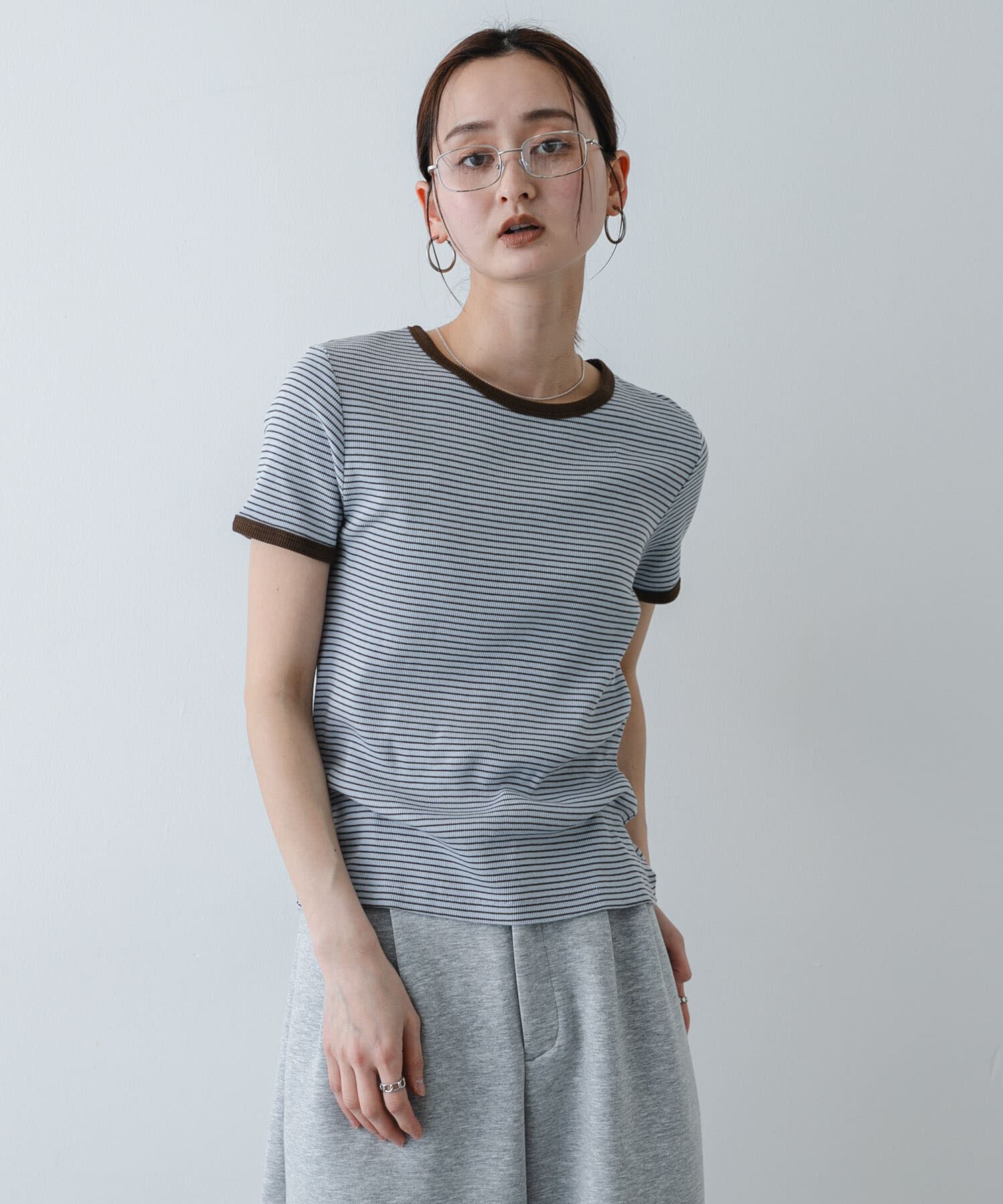 SENSE OF PLACE by URBAN RESEARCH「『別注』Healthknit&times;SENSE OF PLACE ボーダーTシャツ」|Tシャツ・カットソー|