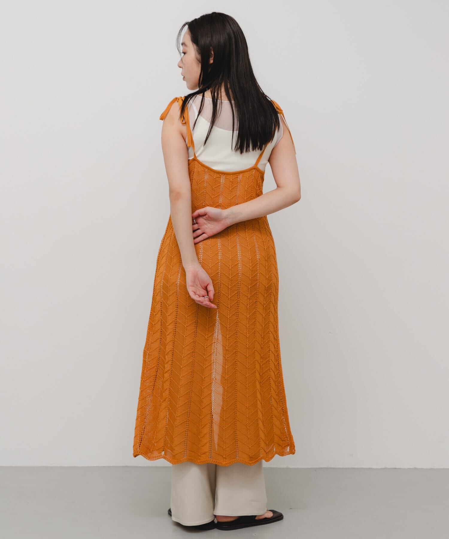 SENSE OF PLACE by URBAN RESEARCH「『洗濯可』フロントボタンレースアミキャミワンピース」|ワンピース|