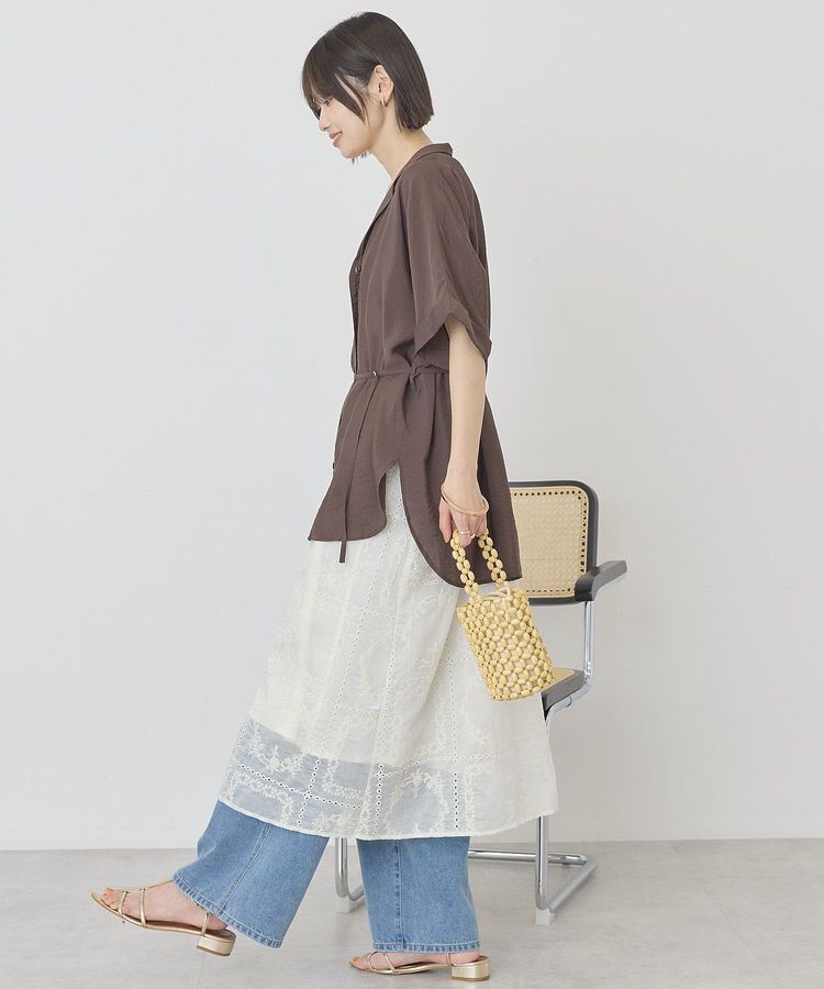 AMERICAN HOLIC「【接触冷感・UVカット】ベルト付カイキンシャツ」|シャツ・ブラウス|