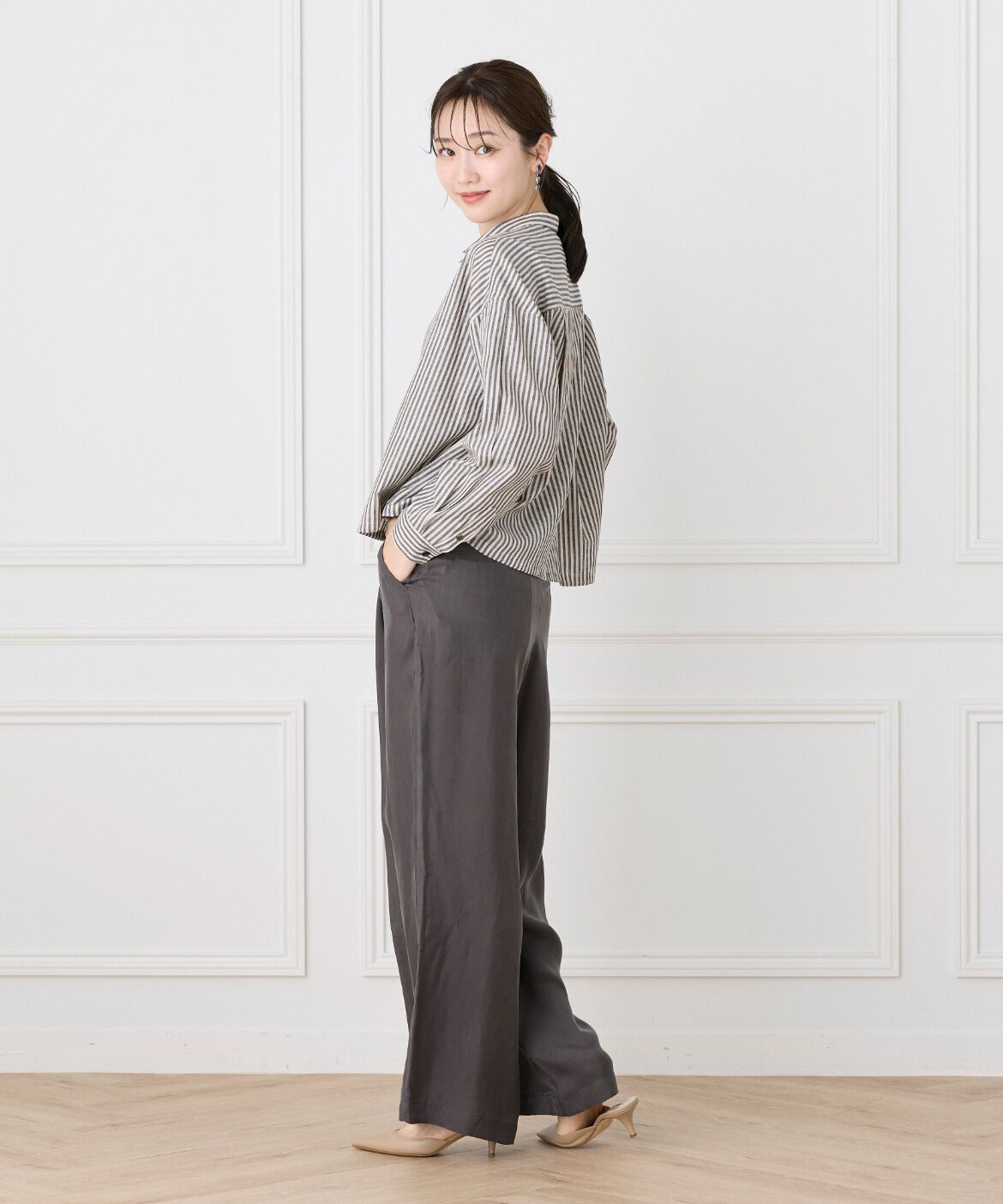 Le Souk「フィブリルタックワイドパンツ」|その他|