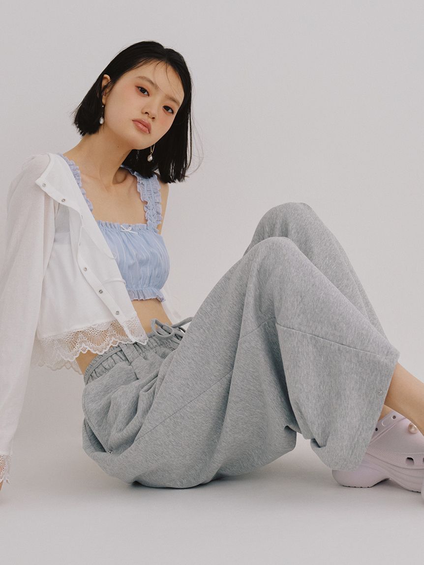 LILY BROWN「【Lily Bear】スウェットパンツ」|チノ|GRY