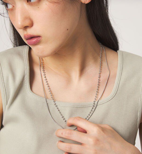 UNITED ARROWS green label relaxing「3WAY ツブツブ 2連 ネックレス」|ネックレス|