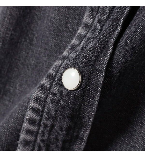 BEAMS PLUS「【別注】REMI RELIEF / Denim Western shirt Classic Fit  Fade Black」|シャツ・ブラウス|