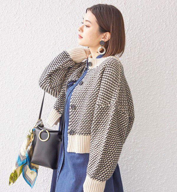 SHIPS for women「〈手洗い可能〉前後 2WAY ジャカード プルオーバー 24SS ◇」|ニット・セーター|