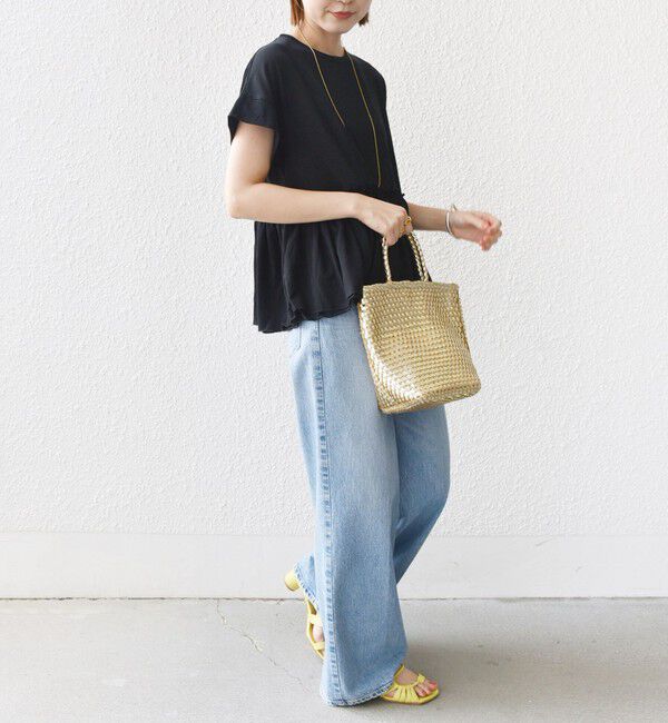 SHIPS for women「〈接触冷感〉コットン ナイロン ペプラム プルオーバー」|Tシャツ・カットソー|