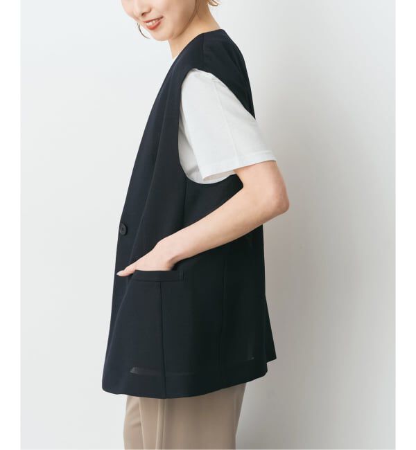 Spick and Span「ドライメッシュツイードベスト」|ベスト・ジレ|