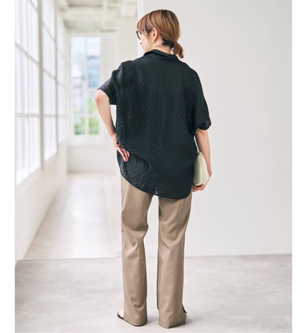 Spick and Span「《34サイズ登場 / 追加2》スリットイージーパンツ」|スラックス|