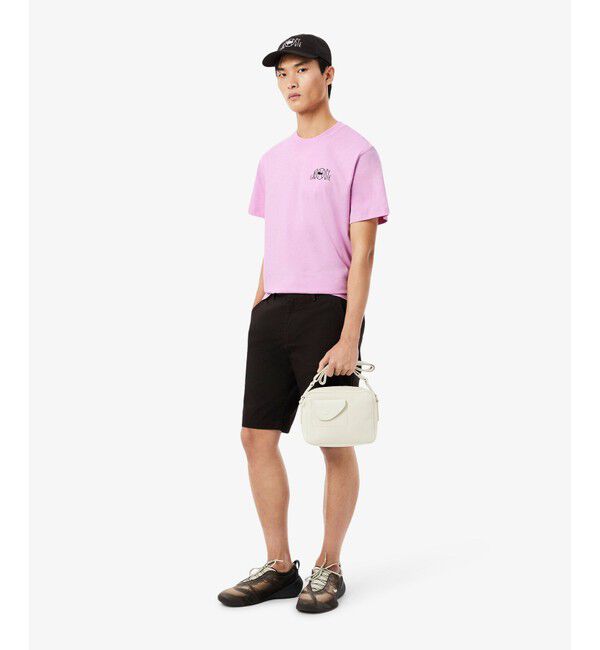 LACOSTE「テニスコートバックプリントTシャツ」|Tシャツ・カットソー|