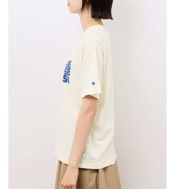 Rope&rsquo;Picnic「【CONVERSE/コンバース】ネップラスラブ天竺クラックプリントTシャツ」|Tシャツ・カットソー|