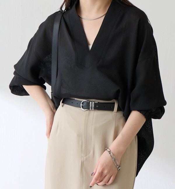  「【夏にも着れる長袖】ヴィンテージメッシュブラウス」|シャツ・ブラウス|