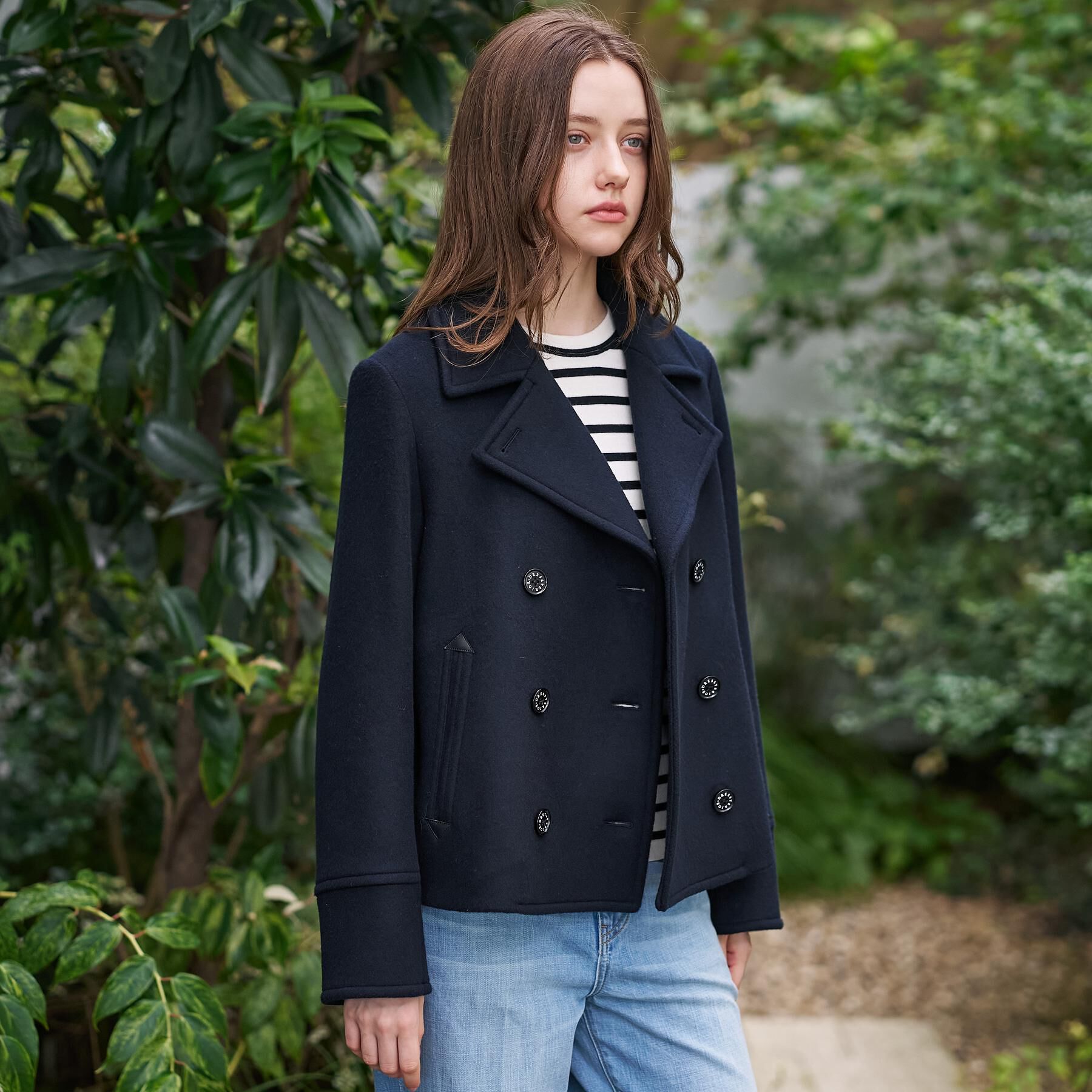 DRESSTERIOR「Super140'sショートPジャケット」|ピーコート|