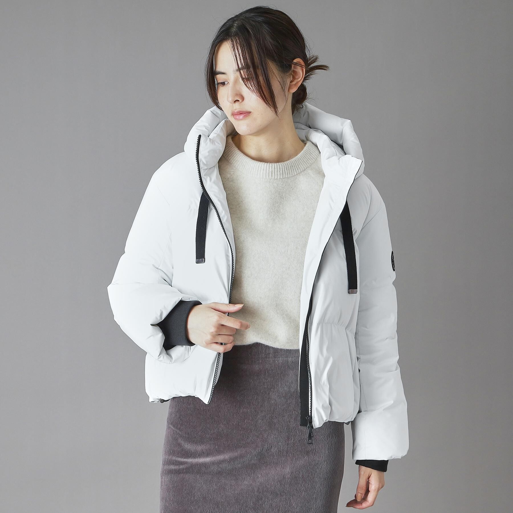 DRESSTERIOR「フーデッドショートダウン」|ダウン|
