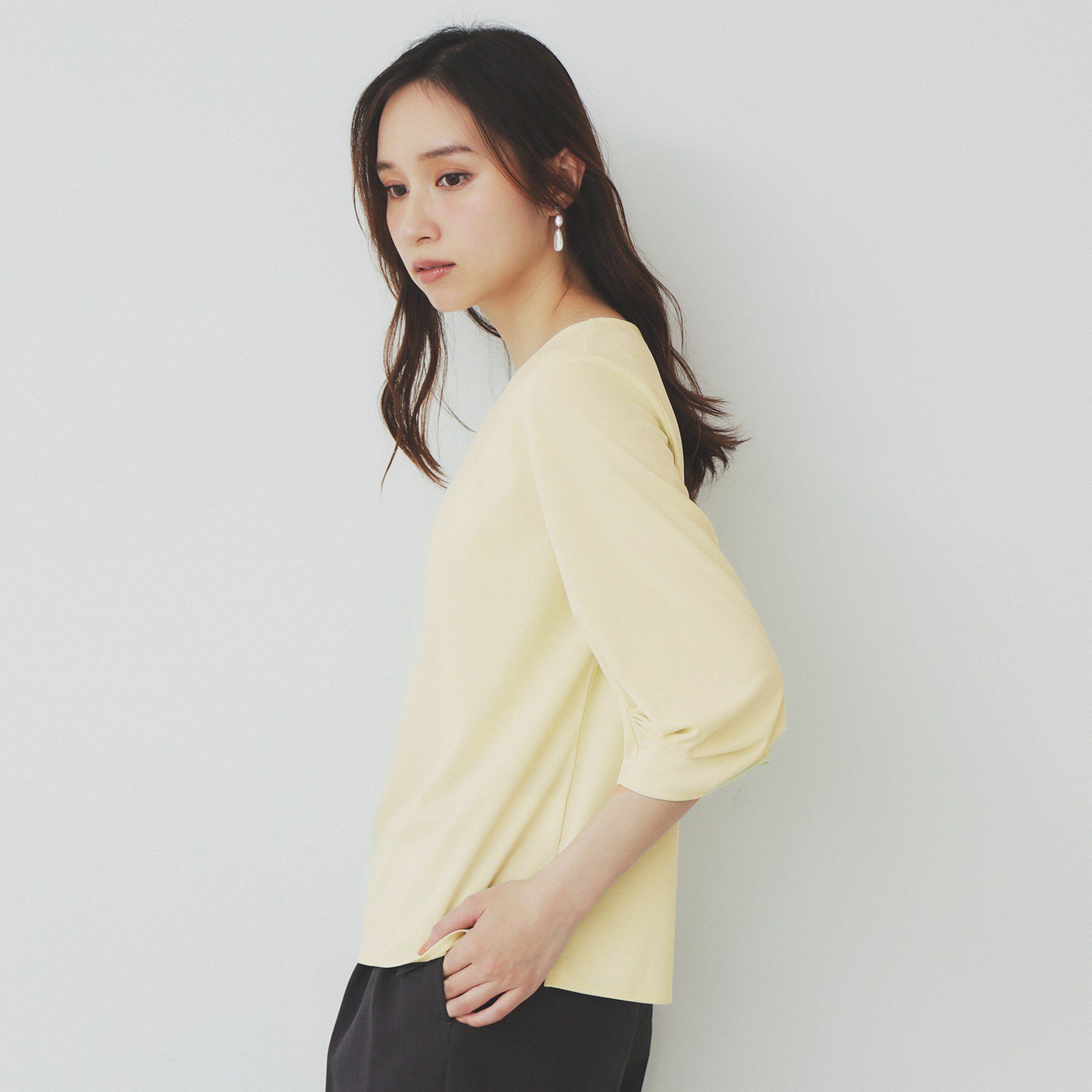 index「《5color》タックスリーブプルオーバー【UV／吸水速乾／接触冷感／洗濯機洗い可】」|Tシャツ・カットソー|