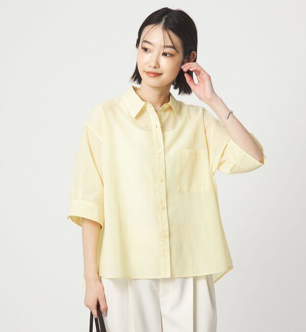 UNITED ARROWS green label relaxing「アキハ バック タック シャツ」|シャツ・ブラウス|YELLOW