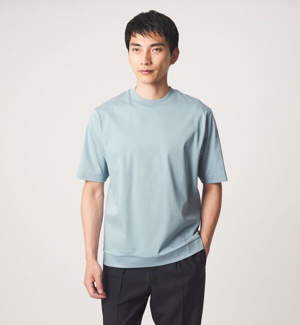 UNITED ARROWS green label relaxing「A+ COOL スムース クルーネック カットソー -吸水速乾・抗菌-」|Tシャツ・カットソー|LT.BLUE