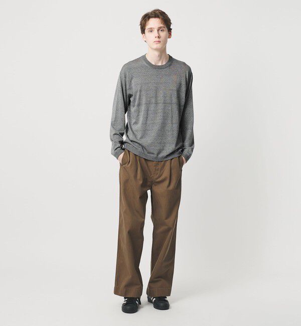 BEAUTY&YOUTH UNITED ARROWS「フュージョン カラー ロングスリーブ ニットT」|ニット・セーター|