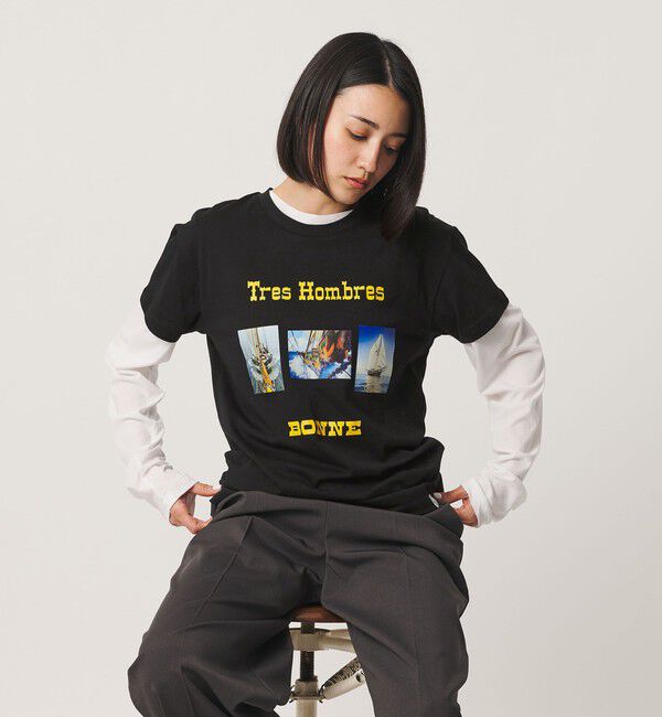 BEAUTY&YOUTH UNITED ARROWS「＜BONNE＞TRES HOMBRES プリントTシャツ」|Tシャツ・カットソー|