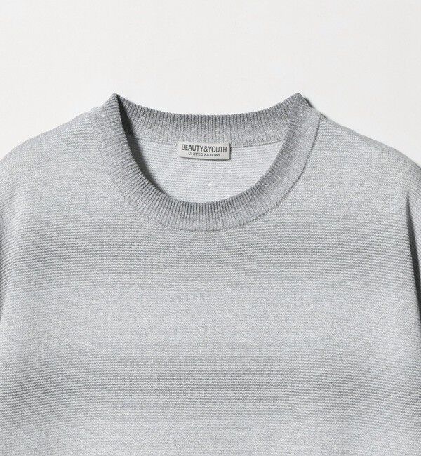 BEAUTY&YOUTH UNITED ARROWS「シアー オンブレ ボーダー クルーネック Tシャツ ウォッシャブル」|ニット・セーター|