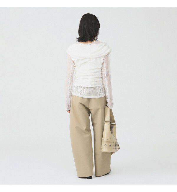 Ray BEAMS 「ギャザー ドレープ Tシャツ」|Tシャツ・カットソー|