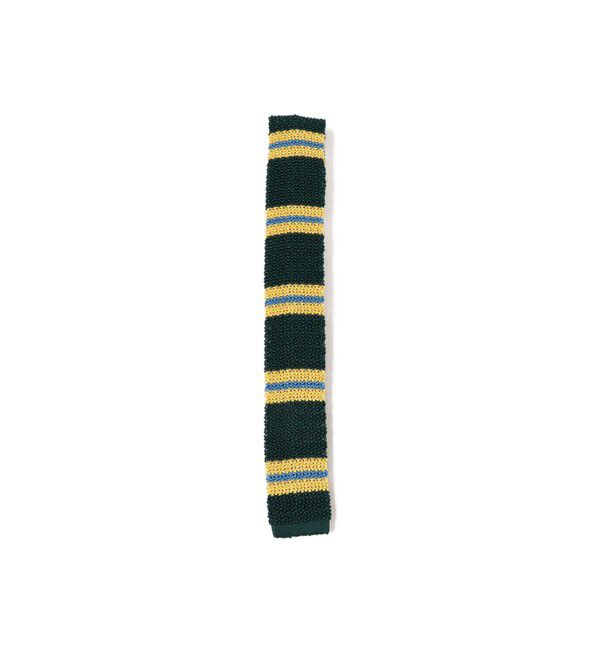 BEAMS PLUS「シルク ニット タイ ストライプ 」|ネクタイ・蝶ネクタイ|GREEN